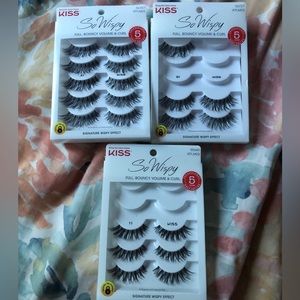 Kiss So Wispy Lashes Set 11 and 01 bundle set